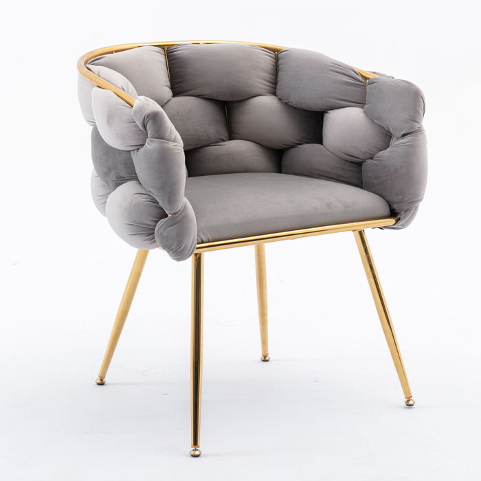 Giga luxury modern single arm chair with sleek design, suitable for bedroom or living room, featuring a comfortable backrest.