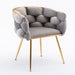 Giga luxury modern single arm chair with sleek design, suitable for bedroom or living room, featuring a comfortable backrest.
