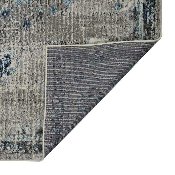 9' x 12' Medallion Power Loom Area Rug - Teal Blue