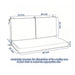 Giga waterproof deep seat and back patio chair cushions on outdoor furniture, designed for comfort and durability.