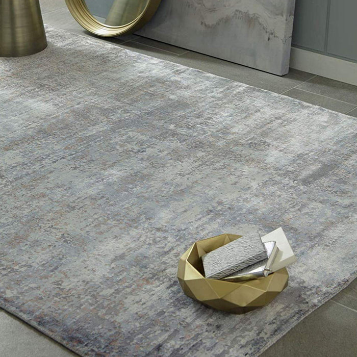 5' x 7' Viscose Area Rug - Slate