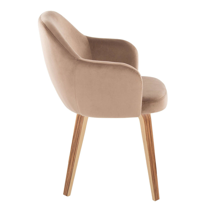 Buena - Dining Chair (Set of 2) - Zebra Wood Legs