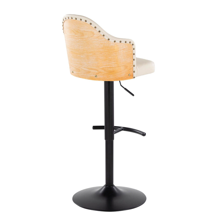 Ahoy - Adjustable Barstool With With Rounded T Footrest (Set of 2)