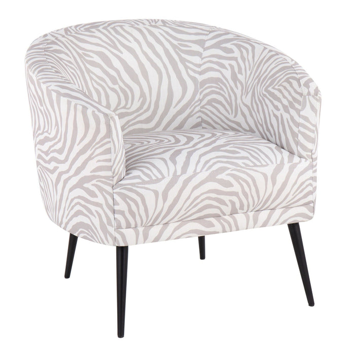 Tania - Accent Chair - Black Steel
