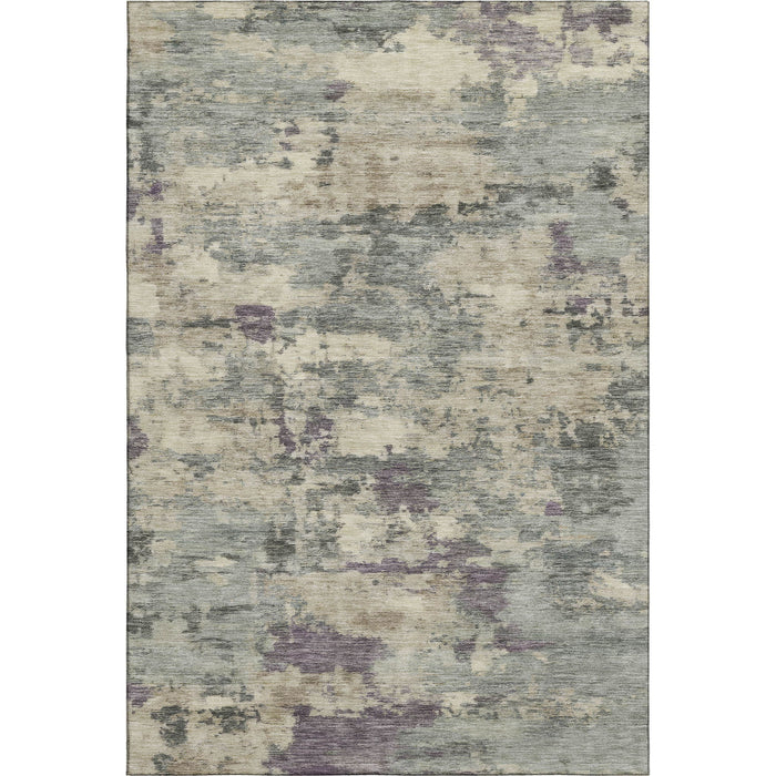 10' X 14' Abstract Washable Area Rug With UV Protection (717170) - Sage / Gray