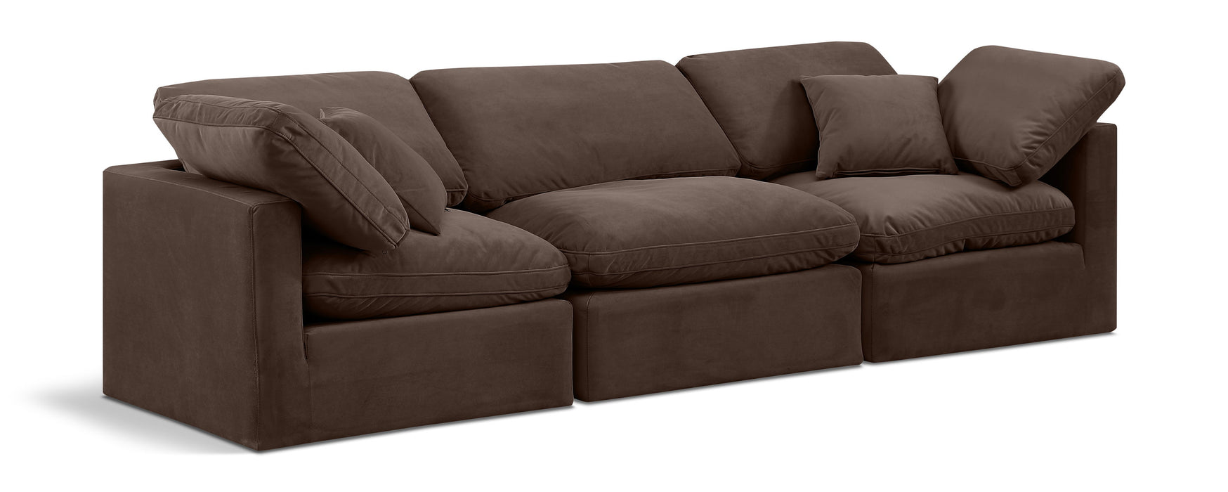 Indulge - Velvet 3 Seat Modular Sofa