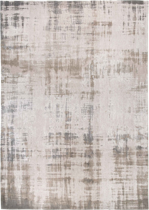 5' x 7' Modern Abstract Non Skid 100% PET Area Rug - Gray And Beige