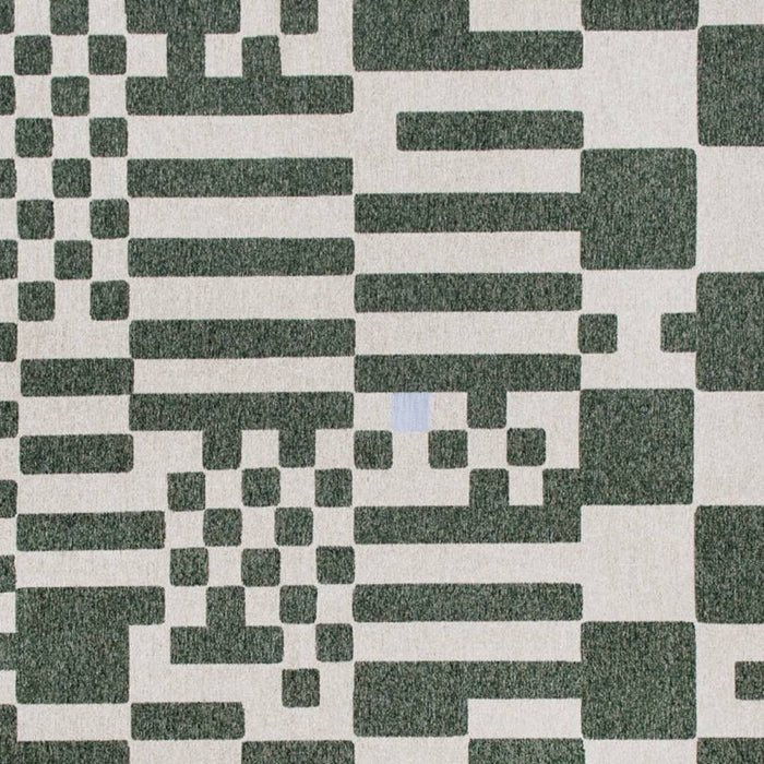 6' X 8' Geometric Washable Area Rug (551852) - Green / Orange