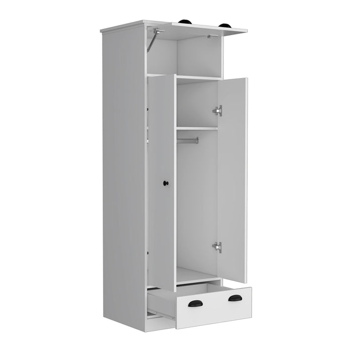 Wood Corner Accent Chest (732192) - White