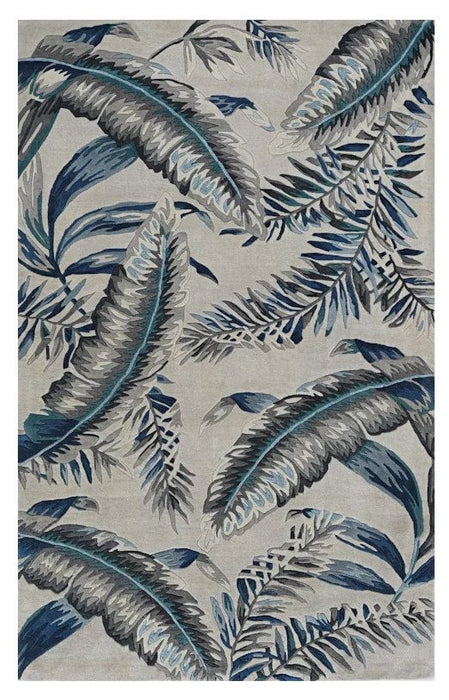 8' x 11' Wool Hand Tufted Area Rug - Blue And Gray