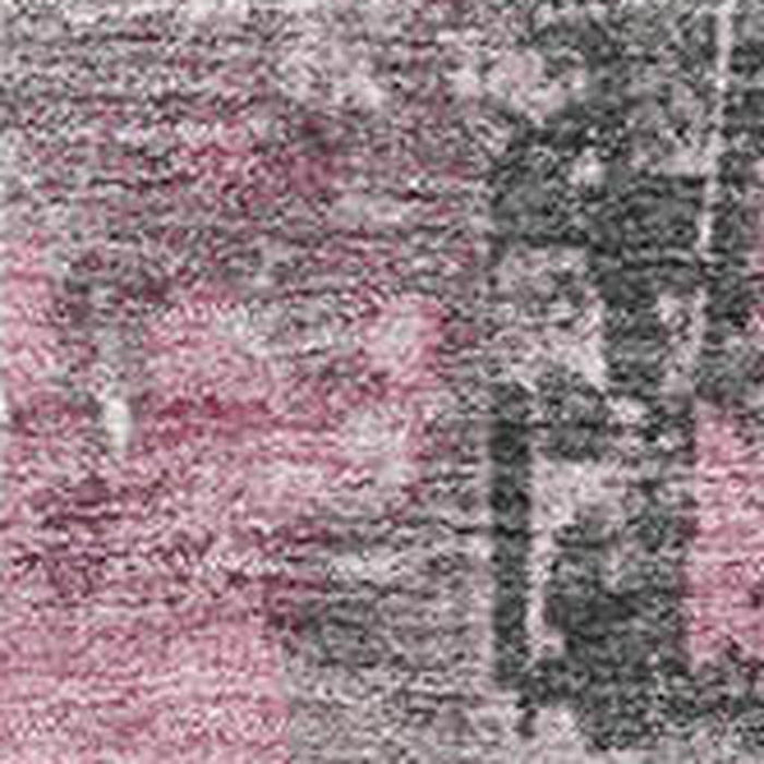 10' X 14' Striped Washable Area Rug With UV Protection (706415) - Blush / Gray
