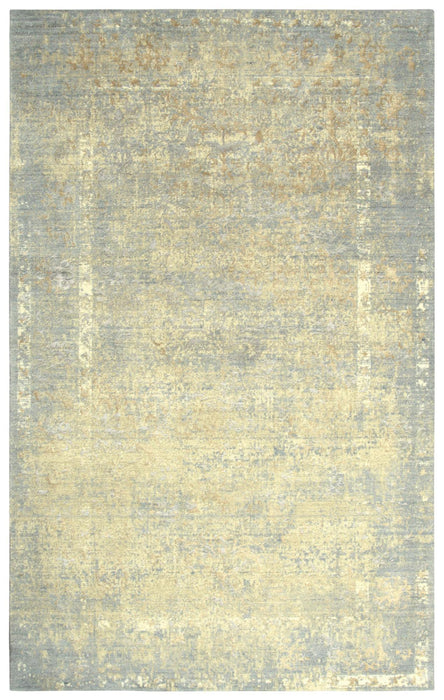 9' X 12' New Zealand Lambs Wool Oriental Hand Carved Handmade Area Rug (747557) - Beige / Gray / Ivory