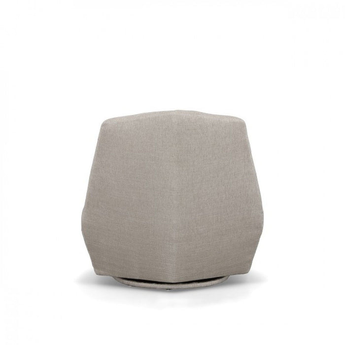 100% Polyester Solid Color Lounge Chair - Gray