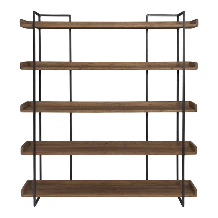 Five Tier Bookcase - Brown / Black