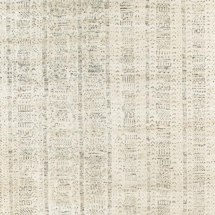 9' X 12' Striped Hand Knotted Area Rug (712816) - White / Ivory