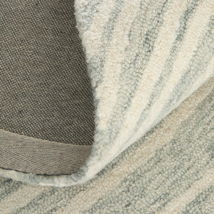 10' X 14' Wool Abstract Hand Tufted Area Rug (722363) - Gray / Ivory