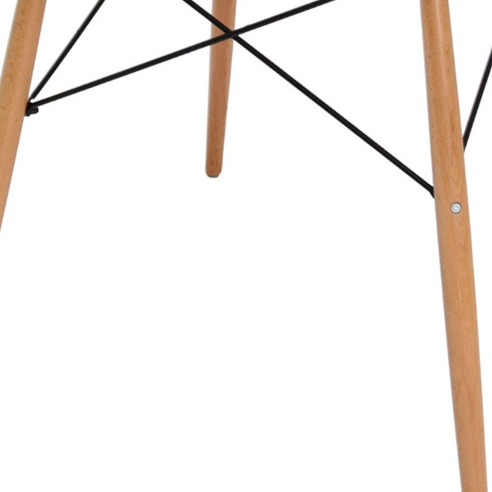 36" Wood Round Top Dining Table - White
