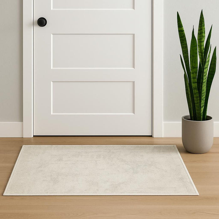 2' X 3' Abstract Power Loom Area Rug (573885) - Ivory