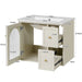 Giga wall-mounted bathroom vanity set with sink, two drawers, and soft-close door in modern bathroom interior