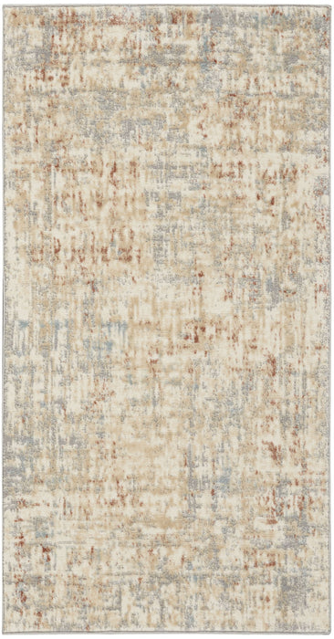 3' X 5' Abstract Power Loom Area Rug (572765) - Ivory