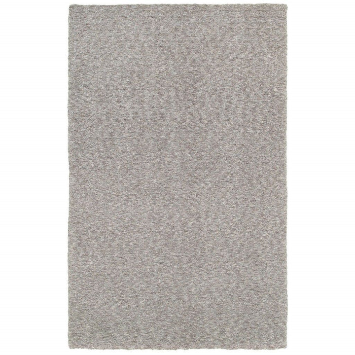 8' x 11' Shaggy Soft Gray Indoor Area Rug - Modern