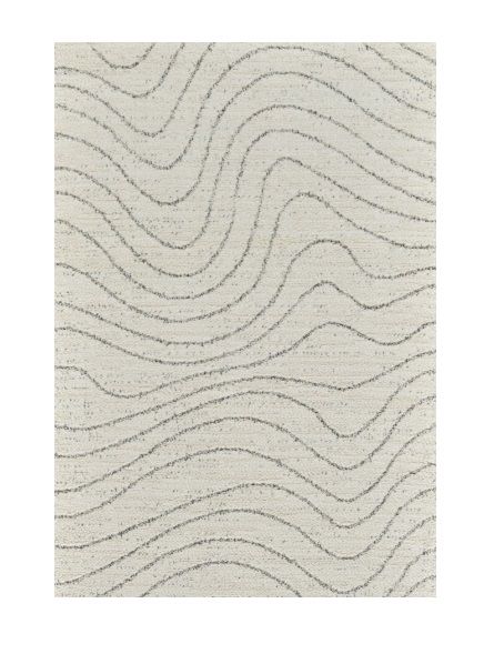 7.8' x 10.8' Abstract Area Rug - Cream And Beige