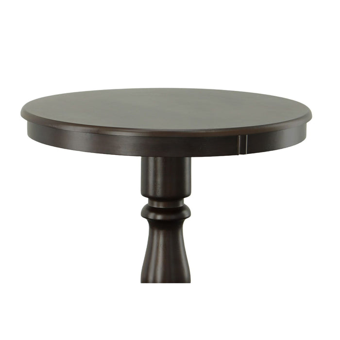 30'' Solid Wood Rounded Bar Table - Espresso