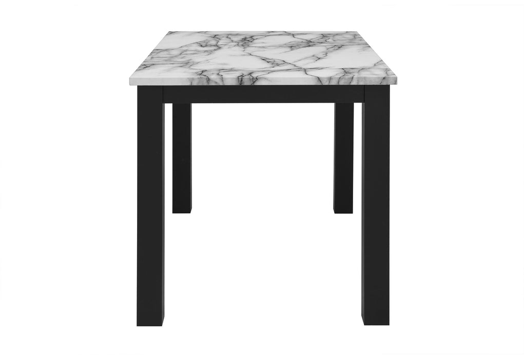 D8032 - 2 Piece Dining Room Set (Dining Table And Dining Chair) - Black / Silver