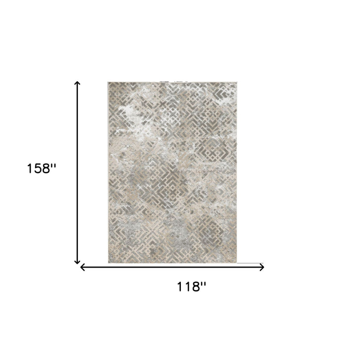 10' x 13' Silver Area Rug - Sand