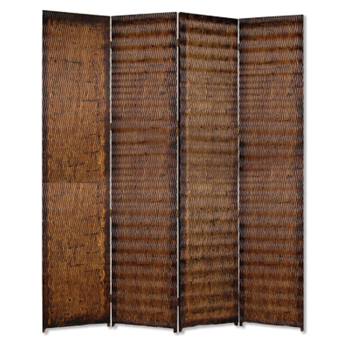 84" x 84" Wood Screen - Brown