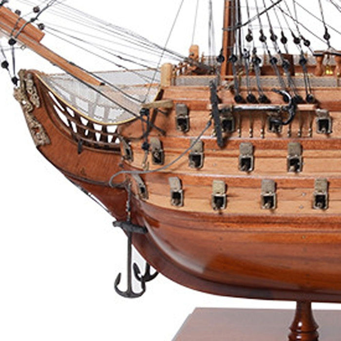 Hand Painted Model Boat (624632) - Light Brown