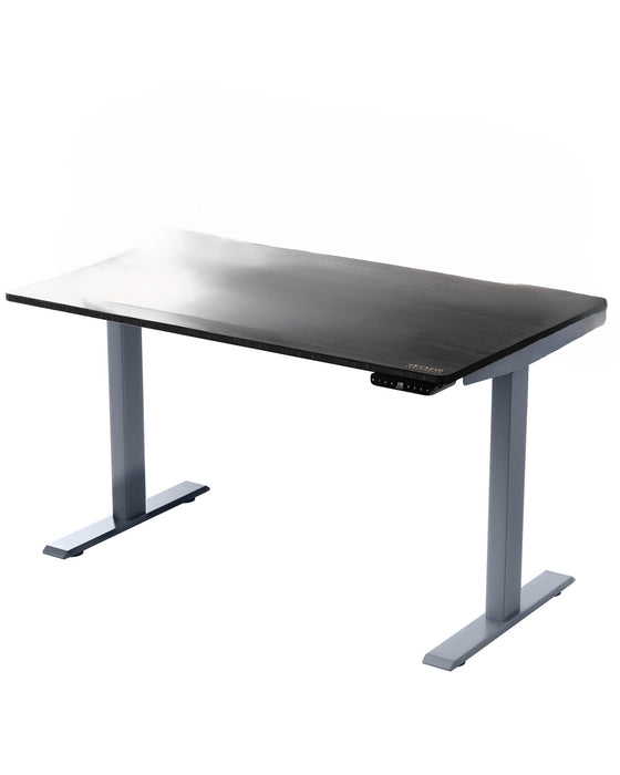 30" x 48" Adjustable Stainless Steel Standing Desk - Black And Gray