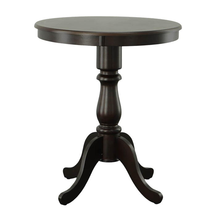 30'' Solid Wood Rounded Bar Table - Espresso