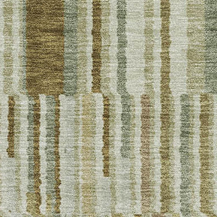 10' X 14' Striped Washable Area Rug With UV Protection (717881) - Khaki / Beige