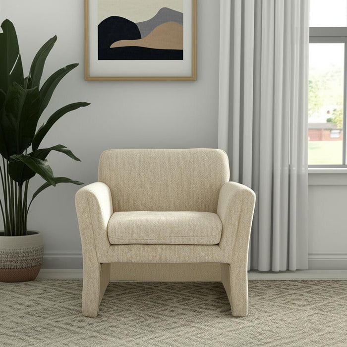 33" Upholstered Arm Chair - Beige