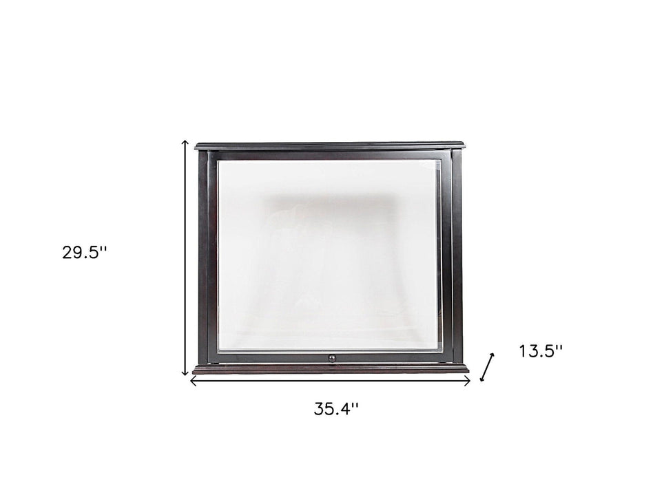 14" Glass Standard Display Stand - Black