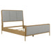 CoasterElevations Arini 5-piece Eastern King bedroom furniture set in sand wash and grey, includes bed frame, nightstands, and dresser.