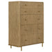 CoasterElevations Arini 5-piece Queen Bedroom Set in sand wash and grey with bed frame, nightstands, and dresser, stylish bedroom furniture