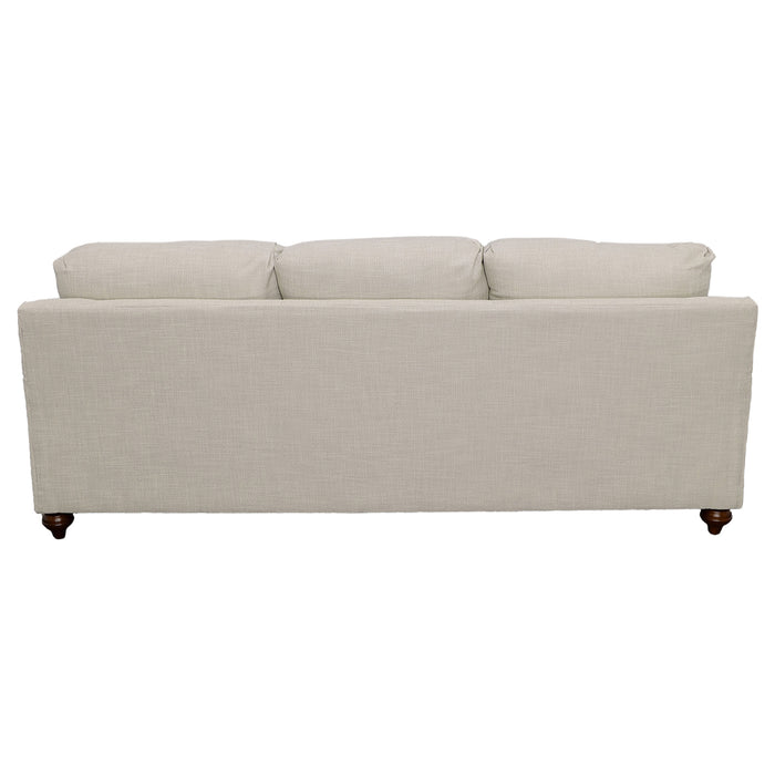 CoasterElevations Glenn 2-piece upholstered sofa set with light grey and grey fabric, featuring plush cushions and modern design.