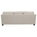 CoasterElevations Glenn 2-piece upholstered sofa set with light grey and grey fabric, featuring plush cushions and modern design.