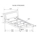 Felicity 4-piece California King bedroom set in white gloss with bed frame, nightstands, and dresser from CoasterEssence furniture collection