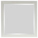 Cream white Sandy Beach 4-piece queen bedroom furniture set by CoasterEssence, including a bed, dresser, nightstands, and mirror.
