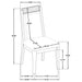 Black Brookmead 5-piece extension leaf dining table set with matching chairs, made of durable furniture from CoasterEveryday.