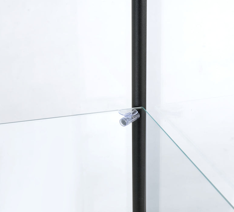 Bellatrix 3-shelf Clear Glass Curio Cabinet Mango