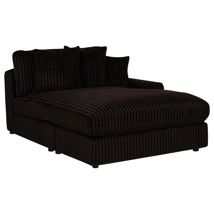 Blaine Upholstered Reversible Chaise Sectional Sofa Chocolate