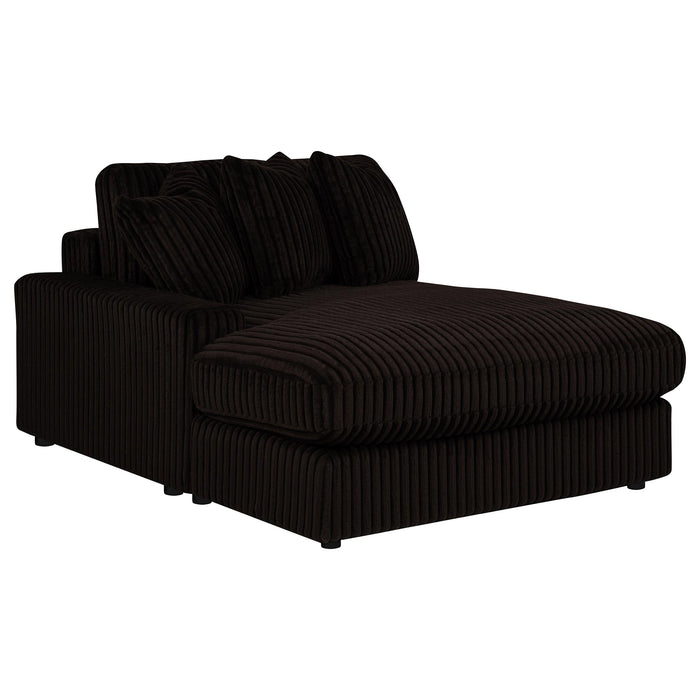 Blaine Upholstered Reversible Chaise Sectional Sofa Chocolate