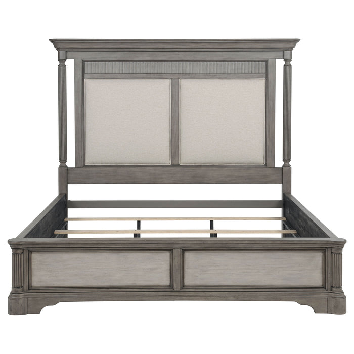 Cresswell California King Panel Bed Weathered Taupe