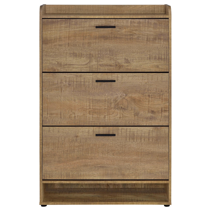 Denia 3-tier Engineered Wood Shoe Cabinet Mango