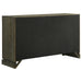 Eastern King bedroom furniture set by CoasterEveryday, includes dark cocoa-colored bed frame, dressers, and side tables.