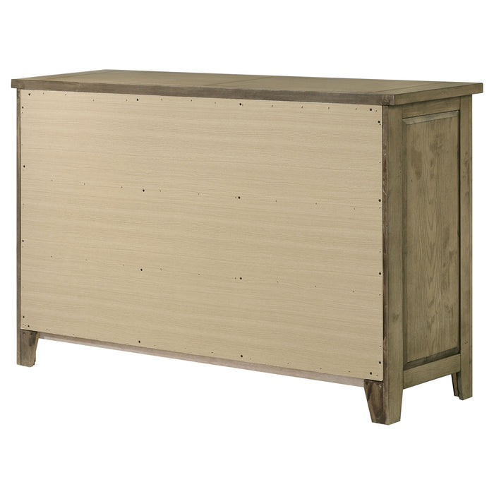 Hazlewood 6-drawer Bedroom Dresser Cabinet Vineyard Oak